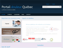 Tablet Screenshot of portaildouleur.org